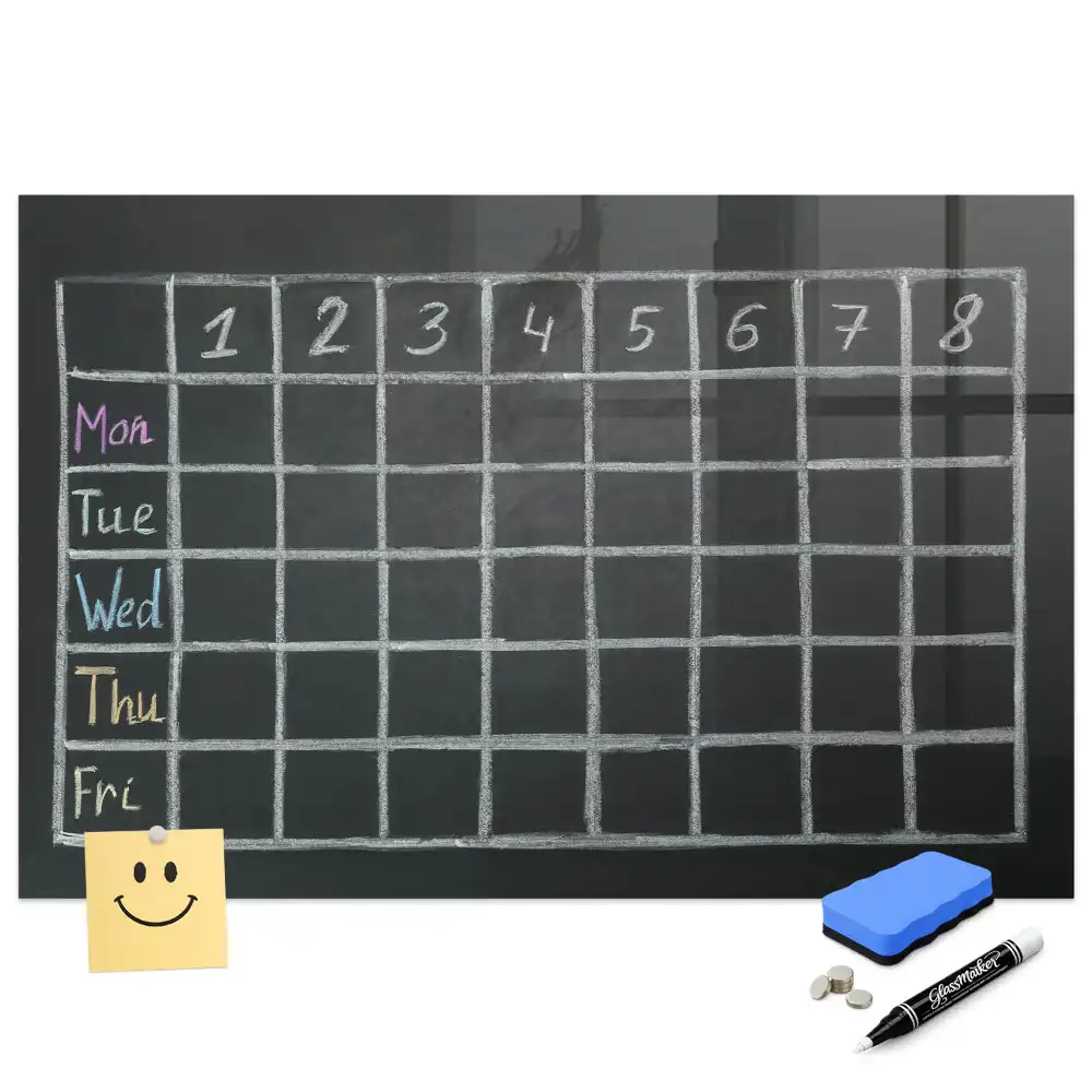 Tableau magnétique pour dessin et emploi du temps