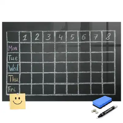 Tableau magnétique pour dessin et emploi du temps