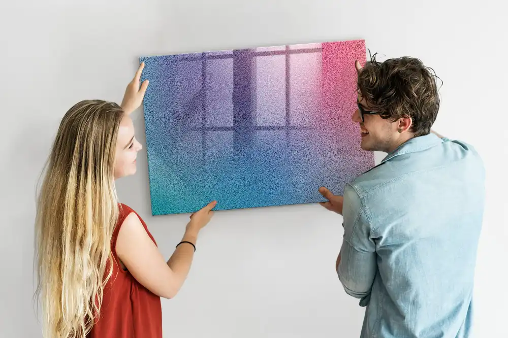 Tableau blanc magnétique effaçable à sec à transition tonale