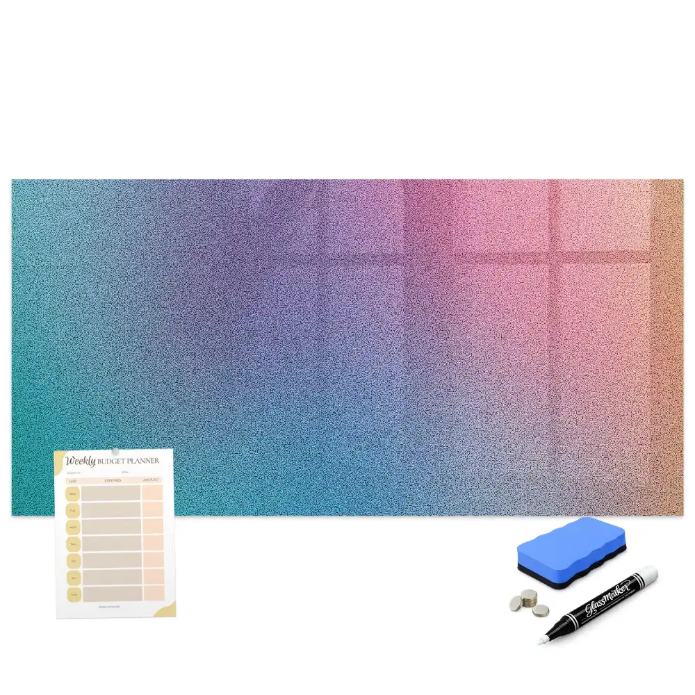 Tableau blanc magnétique effaçable à sec à transition tonale