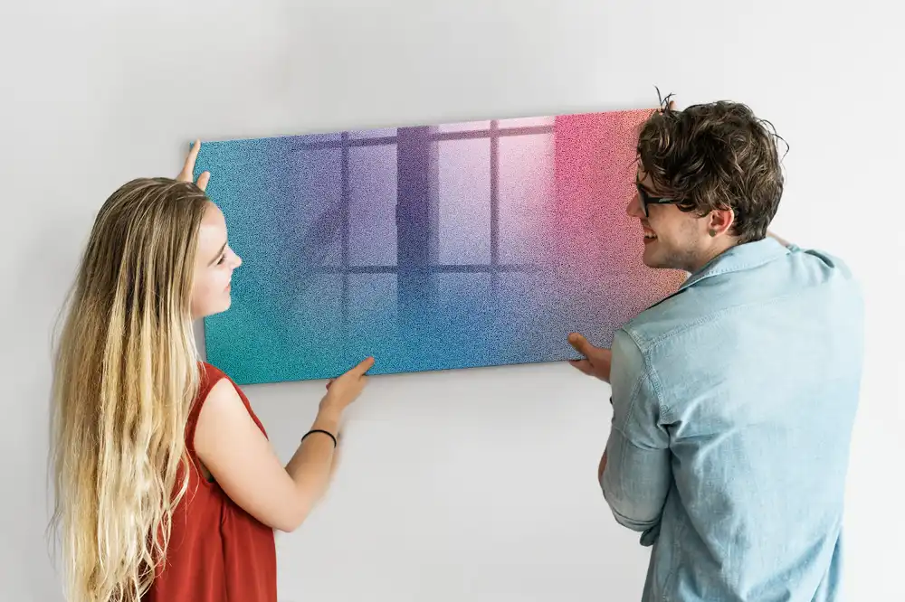 Tableau blanc magnétique effaçable à sec à transition tonale