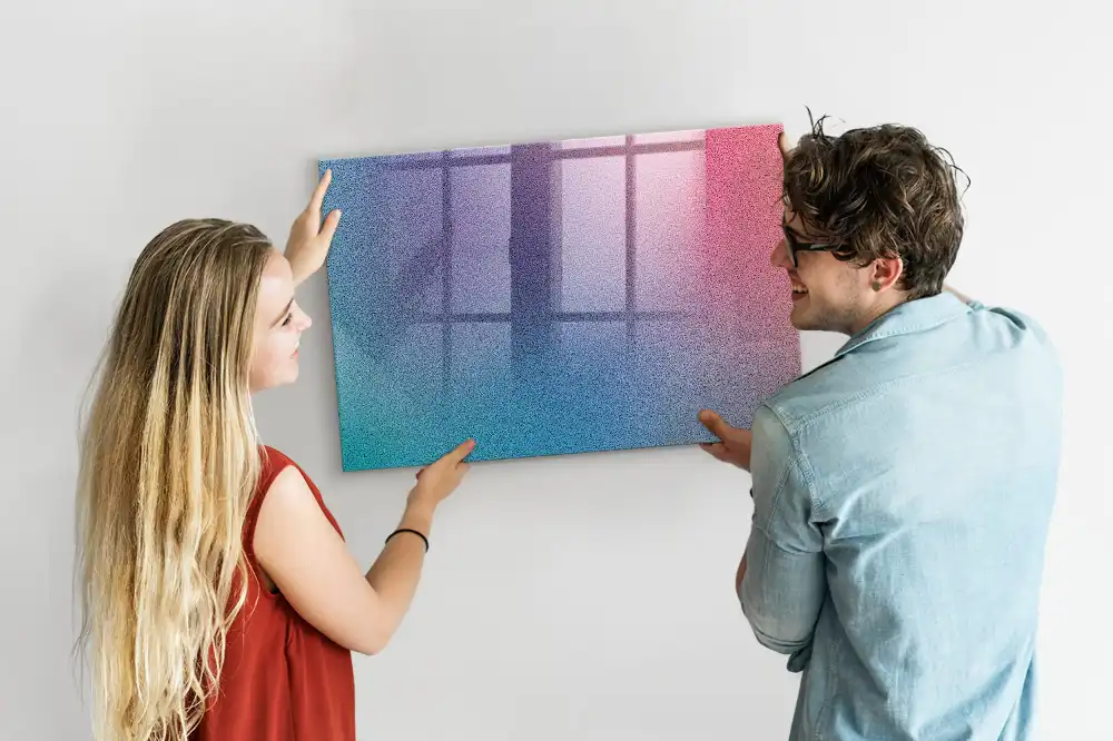 Tableau blanc magnétique effaçable à sec à transition tonale