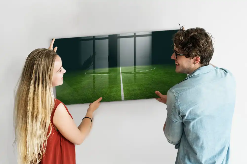 Tableau magnétique de tactique avec feutre pour terrain de football