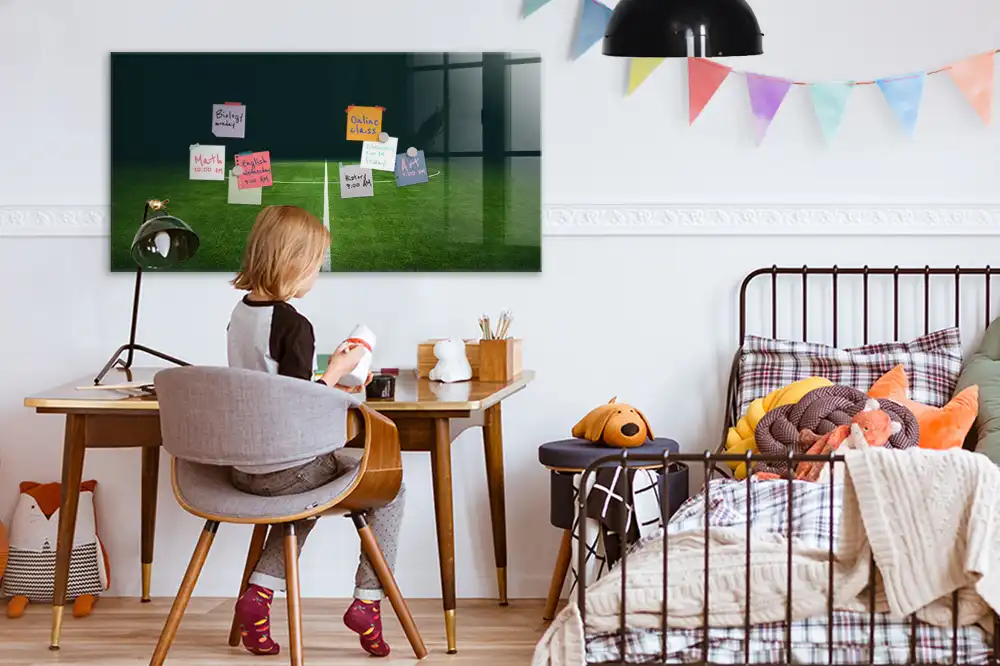 Tableau magnétique de tactique avec feutre pour terrain de football