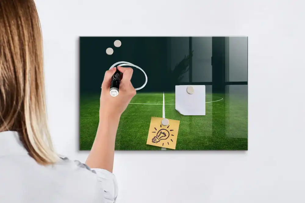 Tableau magnétique de tactique avec feutre pour terrain de football