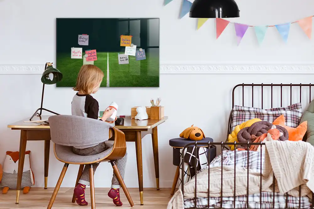 Tableau magnétique de tactique avec feutre pour terrain de football