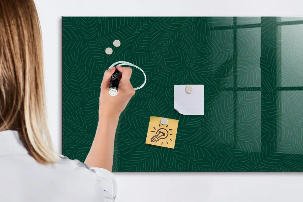 Tableau magnétique à dessiner motif floral