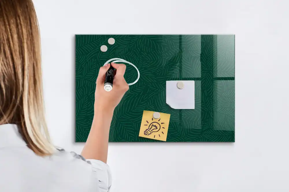 Tableau magnétique à dessiner motif floral