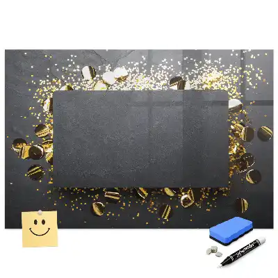 Tableau blanc magnétique effaçable à sec à particules brillantes