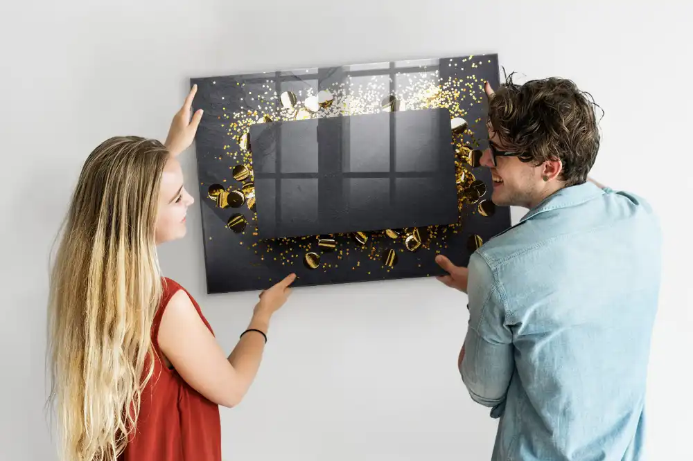 Tableau blanc magnétique effaçable à sec à particules brillantes