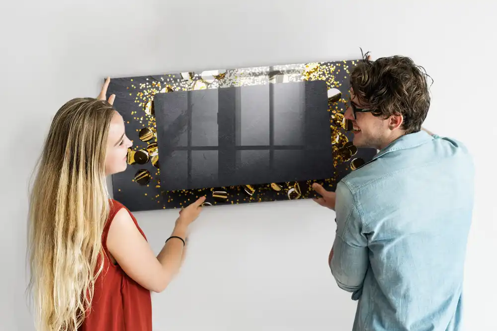 Tableau blanc magnétique effaçable à sec à particules brillantes