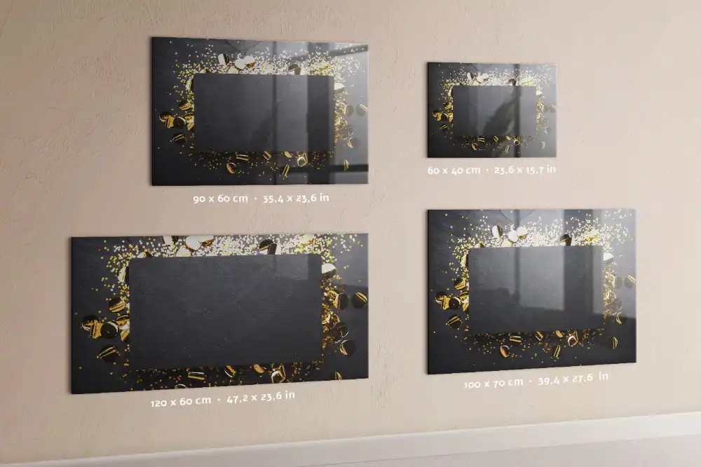 Tableau blanc magnétique effaçable à sec à particules brillantes