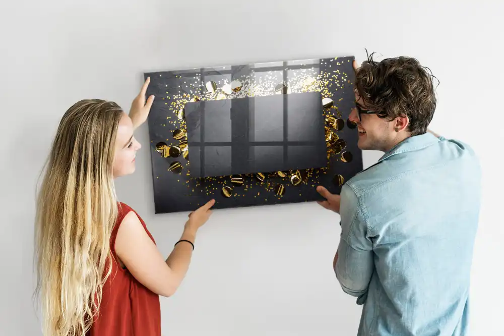 Tableau blanc magnétique effaçable à sec à particules brillantes