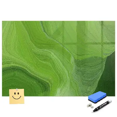 Tableau magnétique moderne avec feutre et motif de vague