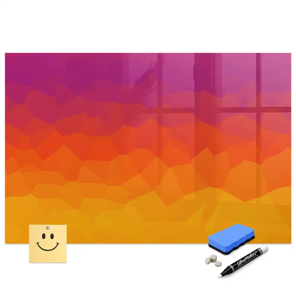 Tableau magnétique à dessiner motif soleil levant