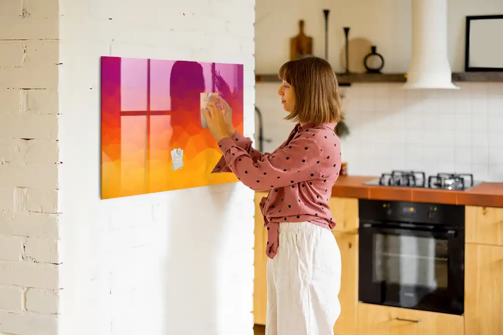 Tableau magnétique à dessiner motif soleil levant