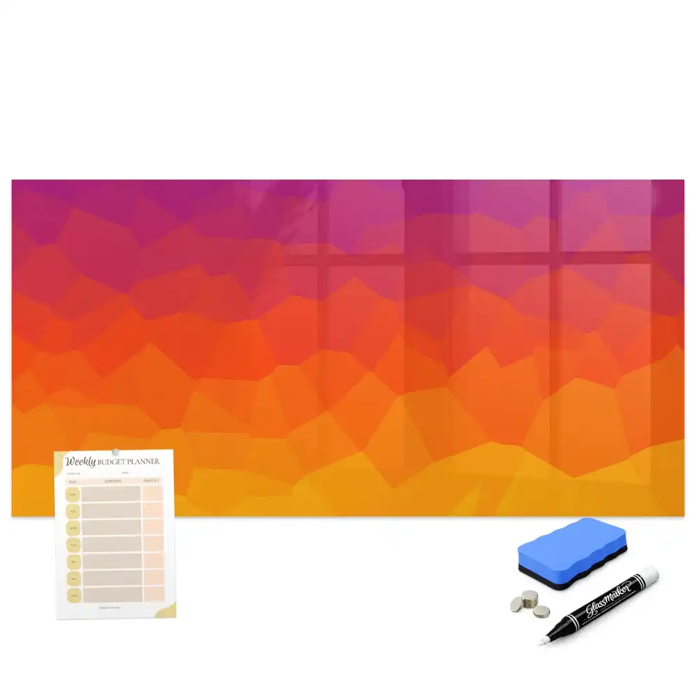 Tableau magnétique à dessiner motif soleil levant