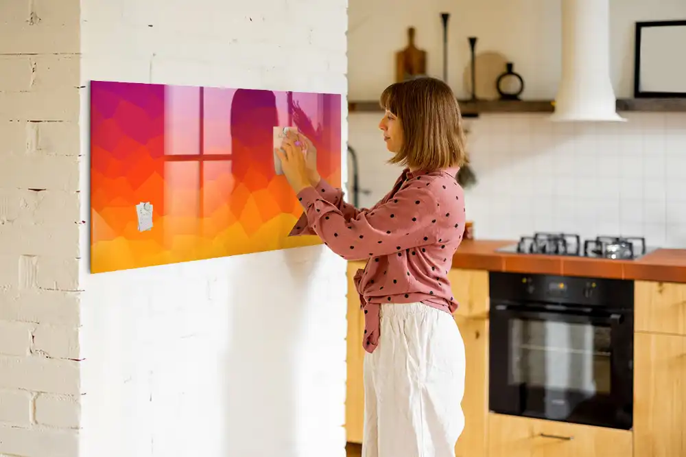 Tableau magnétique à dessiner motif soleil levant