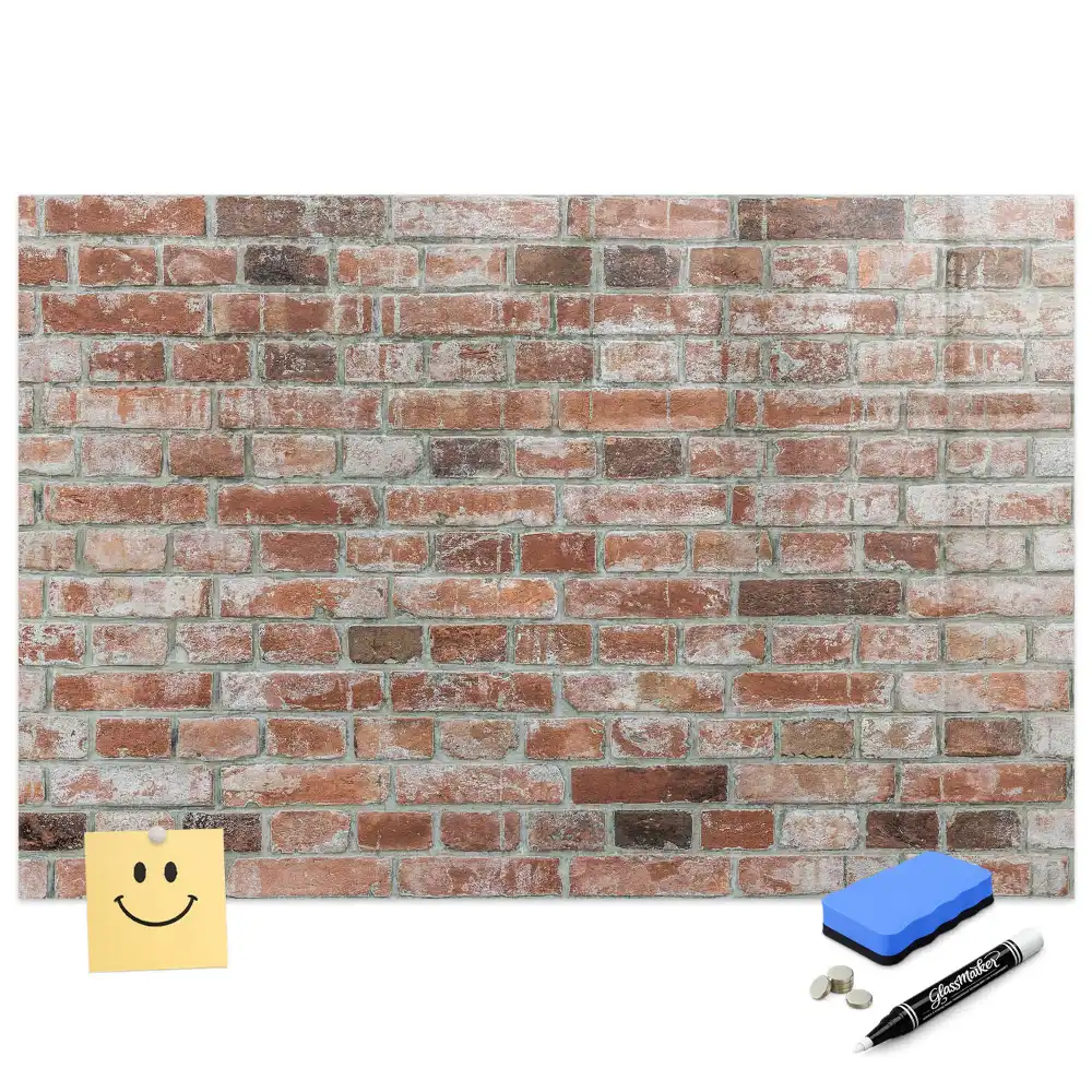 Tableau magnétique pour dessin motif mur de briques