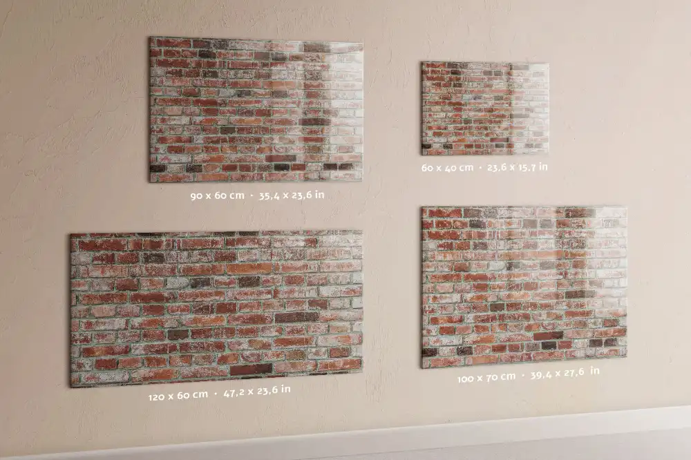 Tableau magnétique pour dessin motif mur de briques