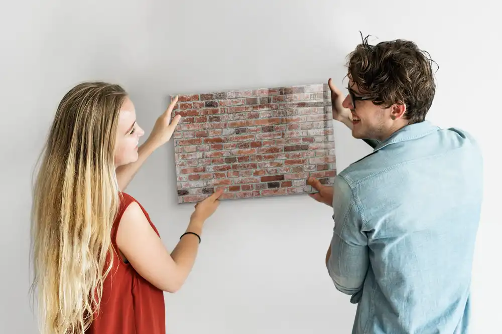 Tableau magnétique pour dessin motif mur de briques