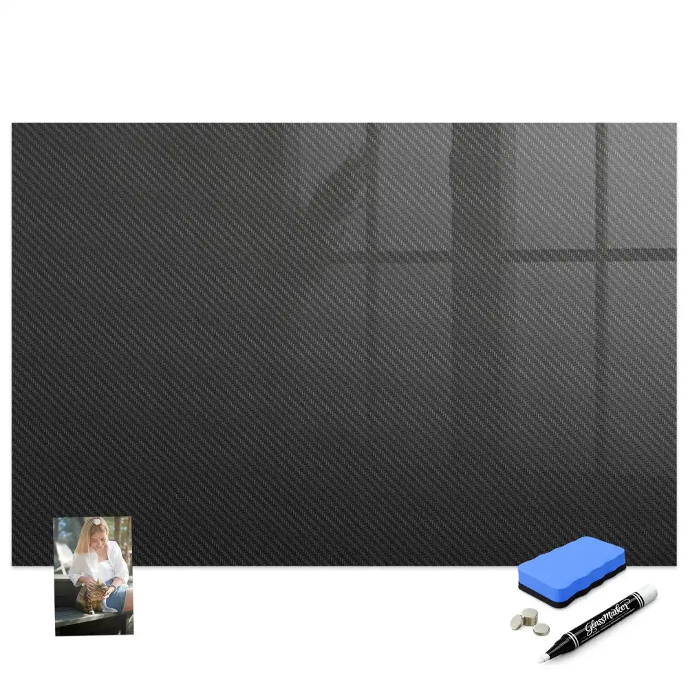 Tableau blanc magnétique effaçable à sec motif abstraction sombre