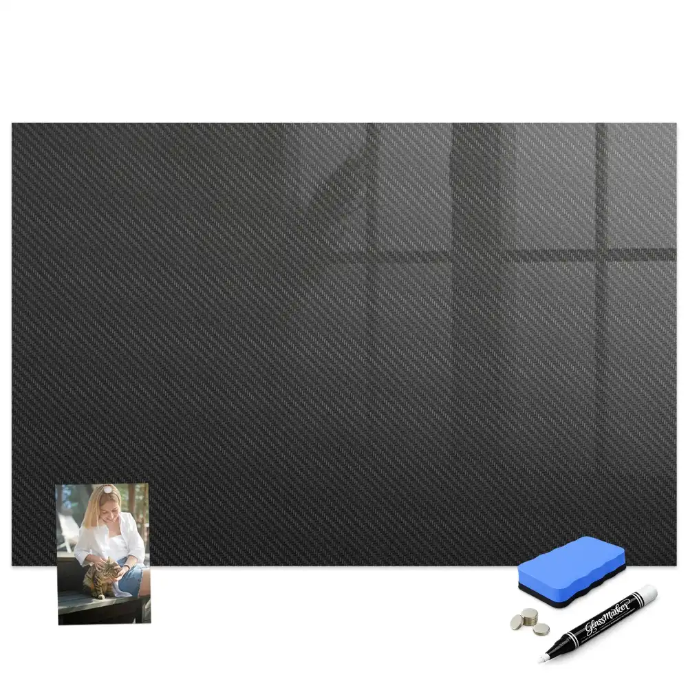Tableau blanc magnétique effaçable à sec motif abstraction sombre