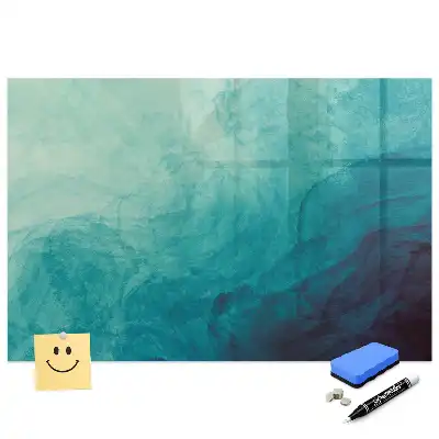Tableau blanc magnétique effaçable à sec motif profondeur abstraite