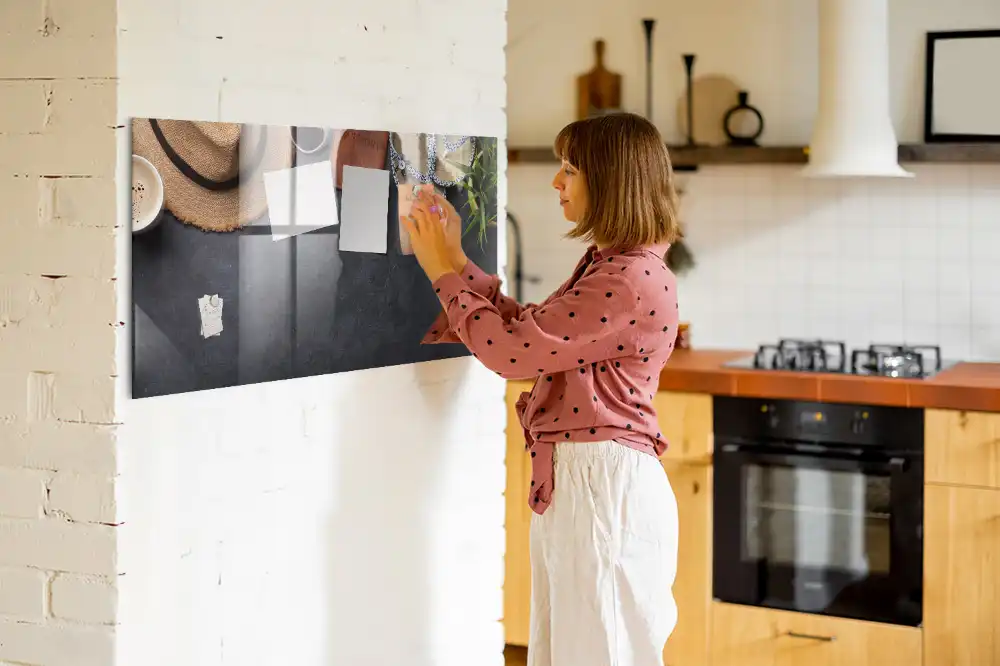 Tableau magnétique pour enfants avec feutre motif vacances