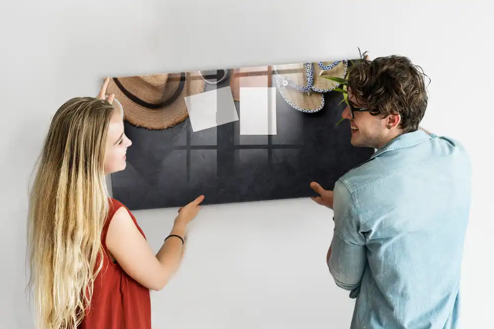 Tableau magnétique pour enfants avec feutre motif vacances