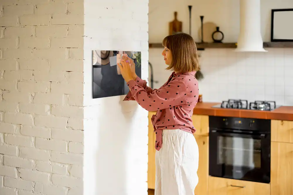 Tableau magnétique pour enfants avec feutre motif vacances