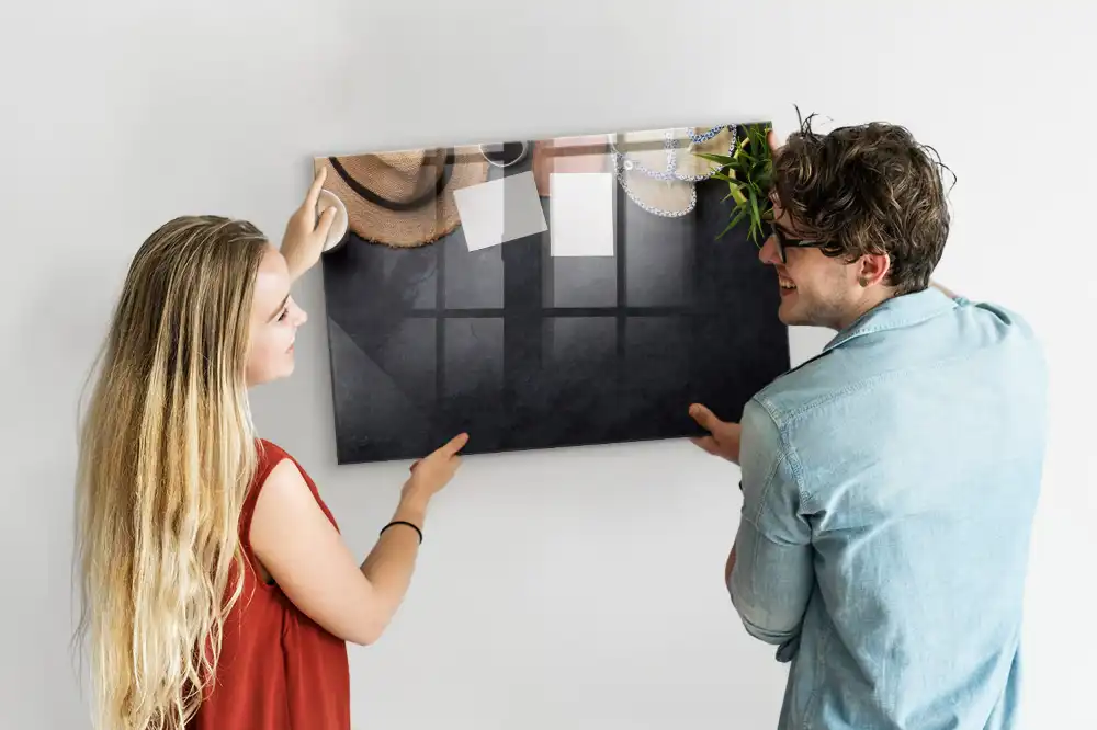 Tableau magnétique pour enfants avec feutre motif vacances