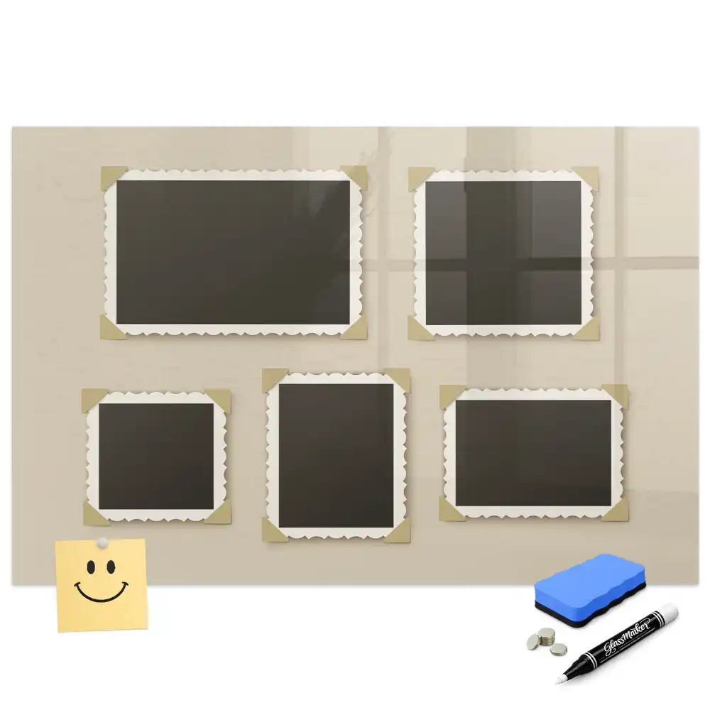 Tableau blanc magnétique effaçable à sec avec cadre classique