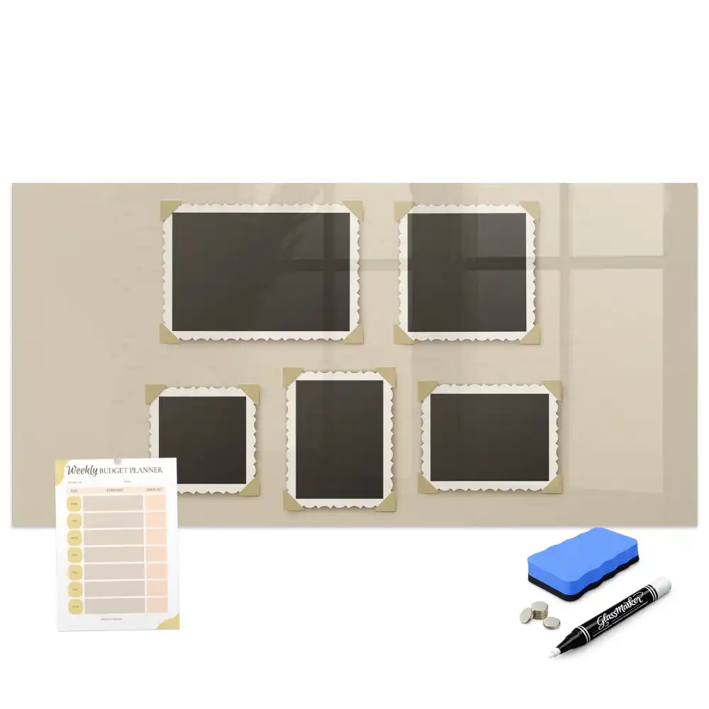 Tableau blanc magnétique effaçable à sec avec cadre classique