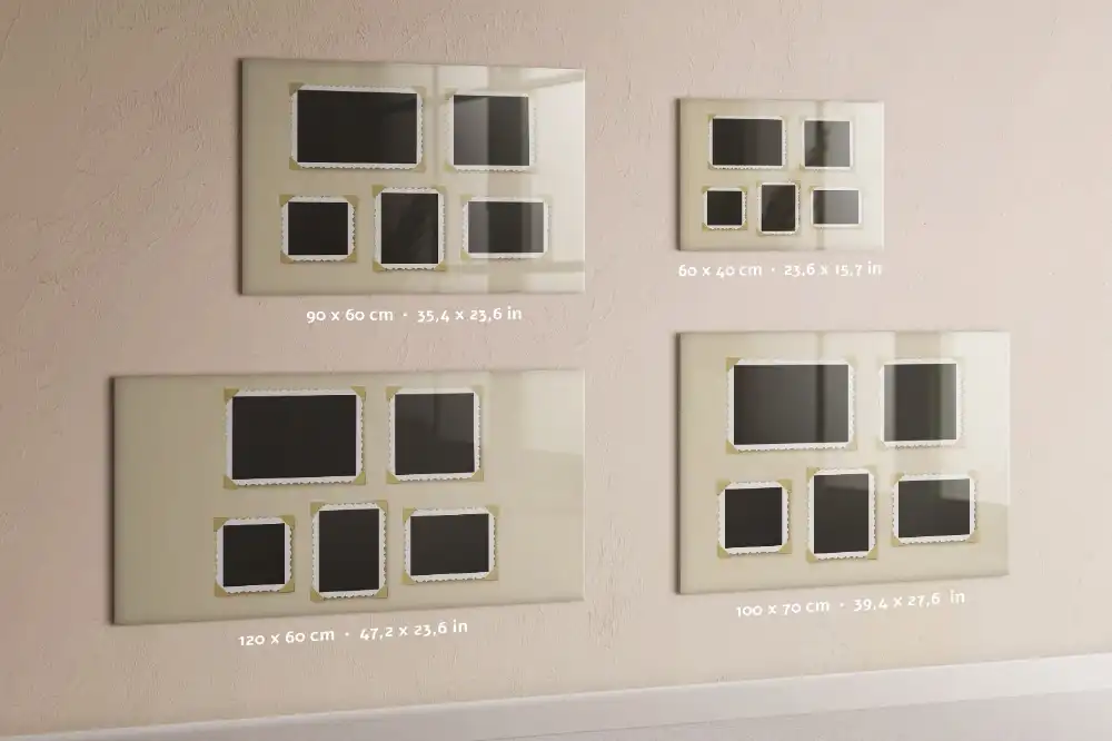 Tableau blanc magnétique effaçable à sec avec cadre classique