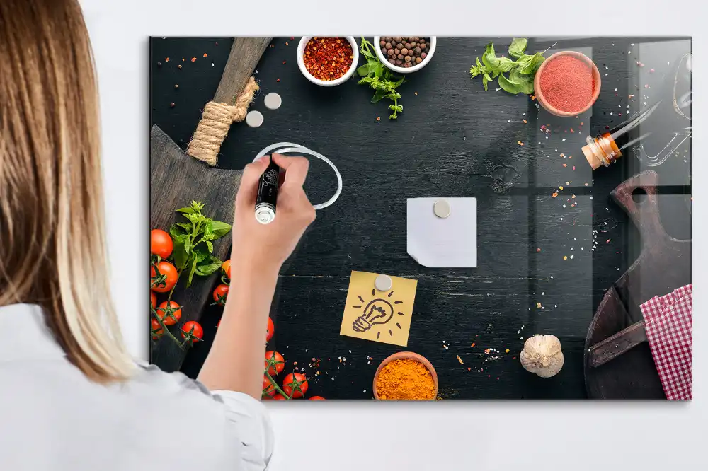 Tableau blanc magnétique effaçable à sec