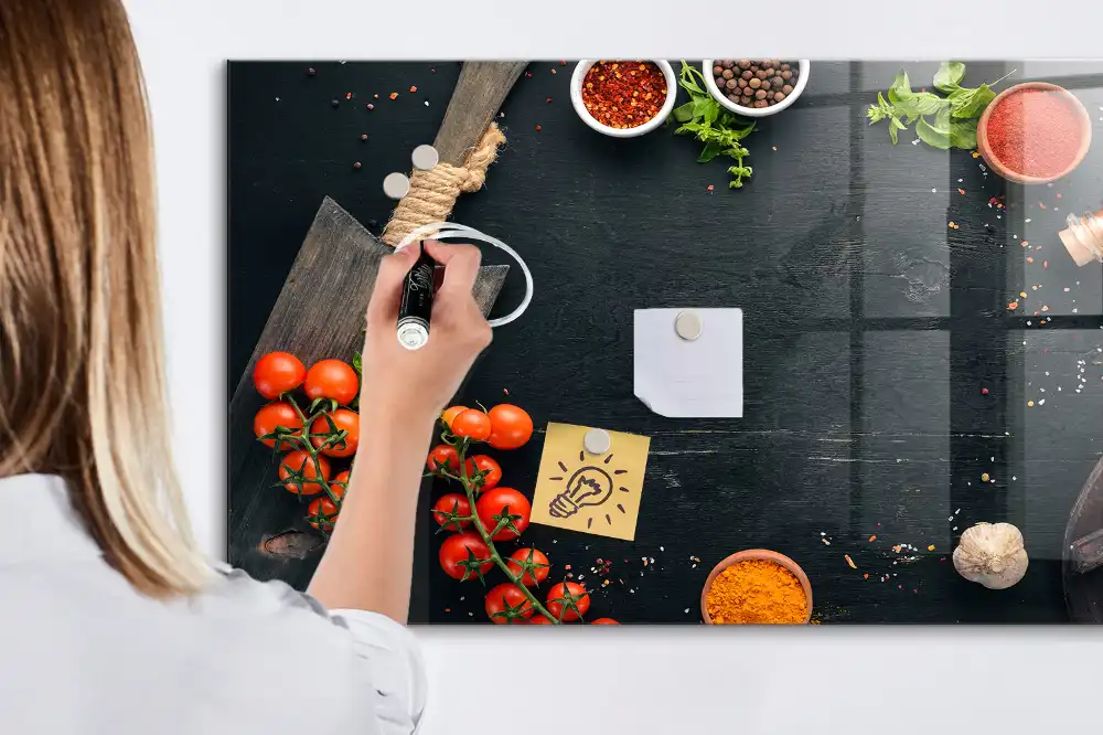 Tableau blanc magnétique effaçable à sec