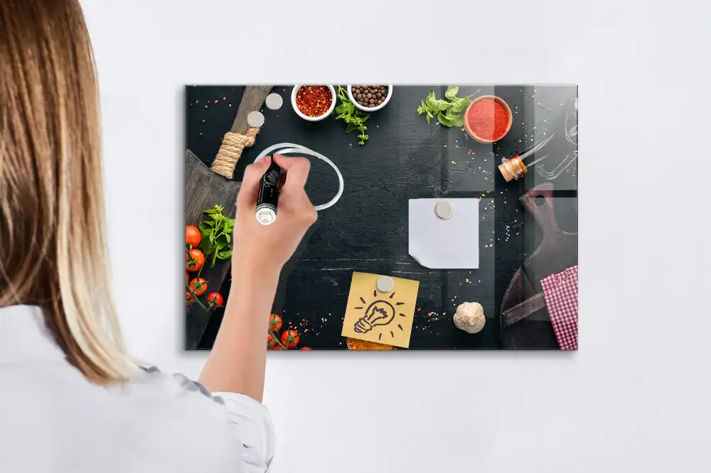 Tableau blanc magnétique effaçable à sec
