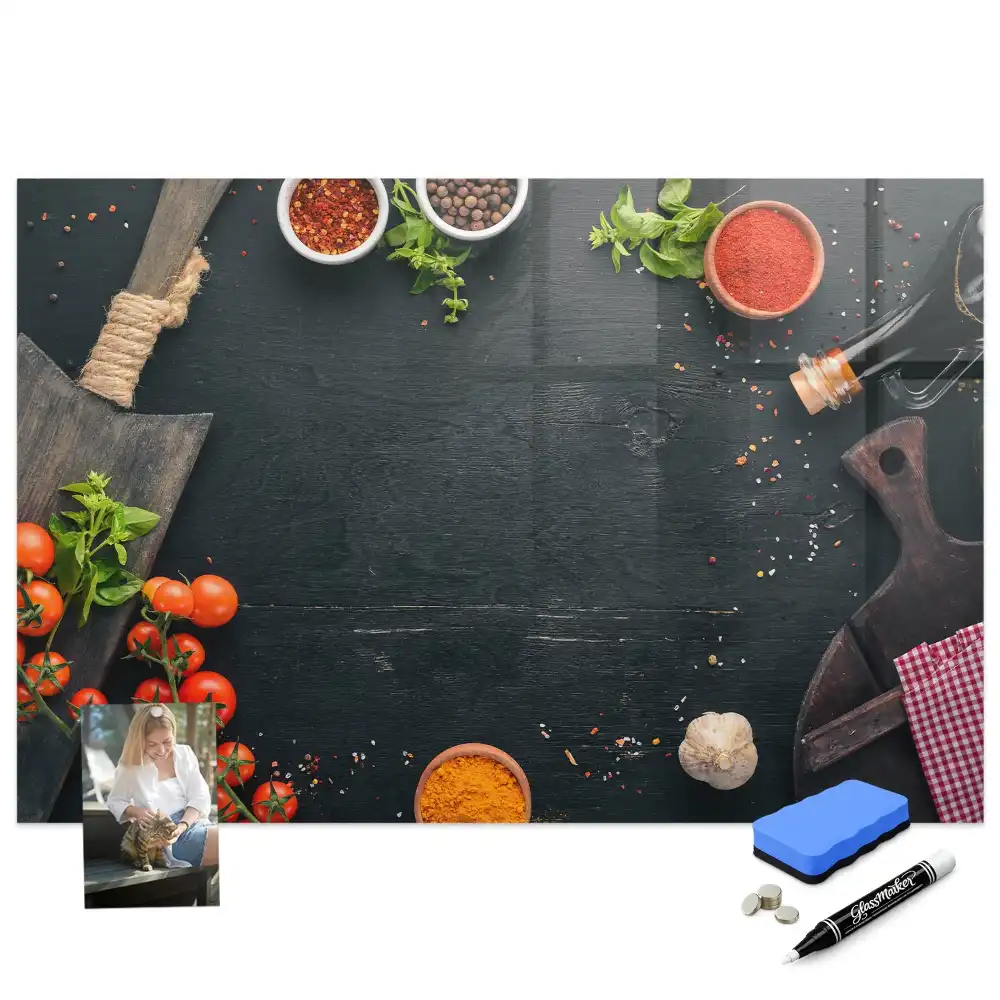 Tableau blanc magnétique effaçable à sec