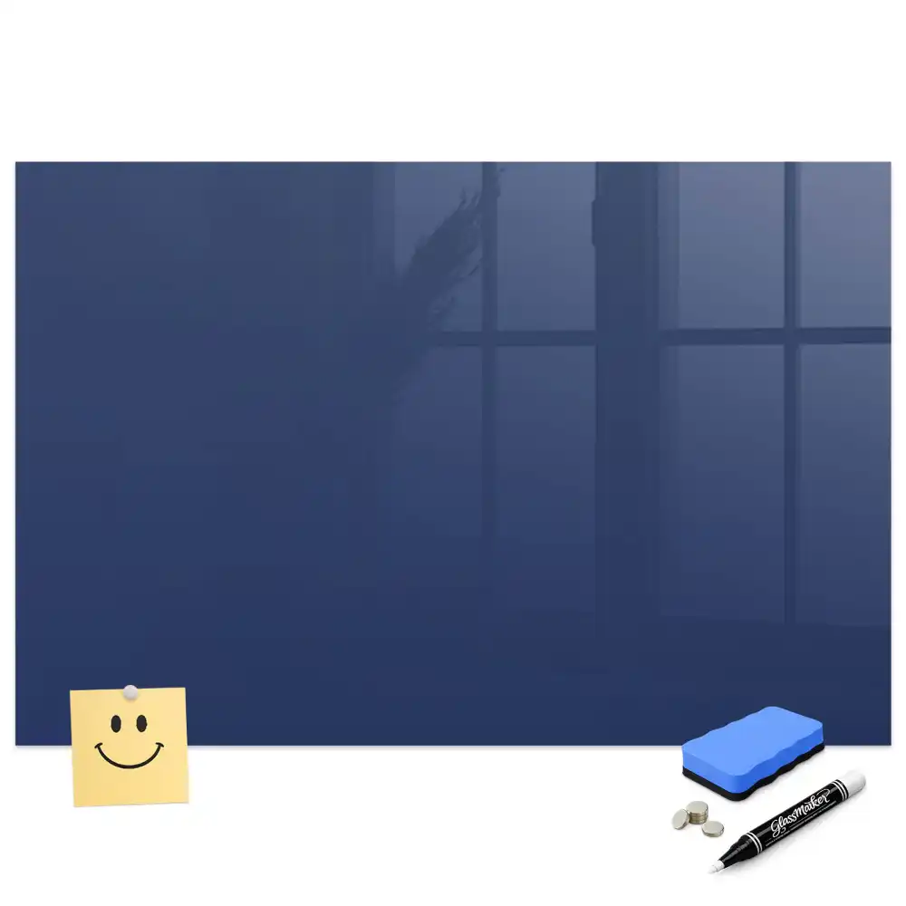Tableau magnétique bleu marine avec feutre