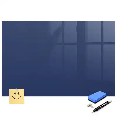 Tableau magnétique bleu marine avec feutre