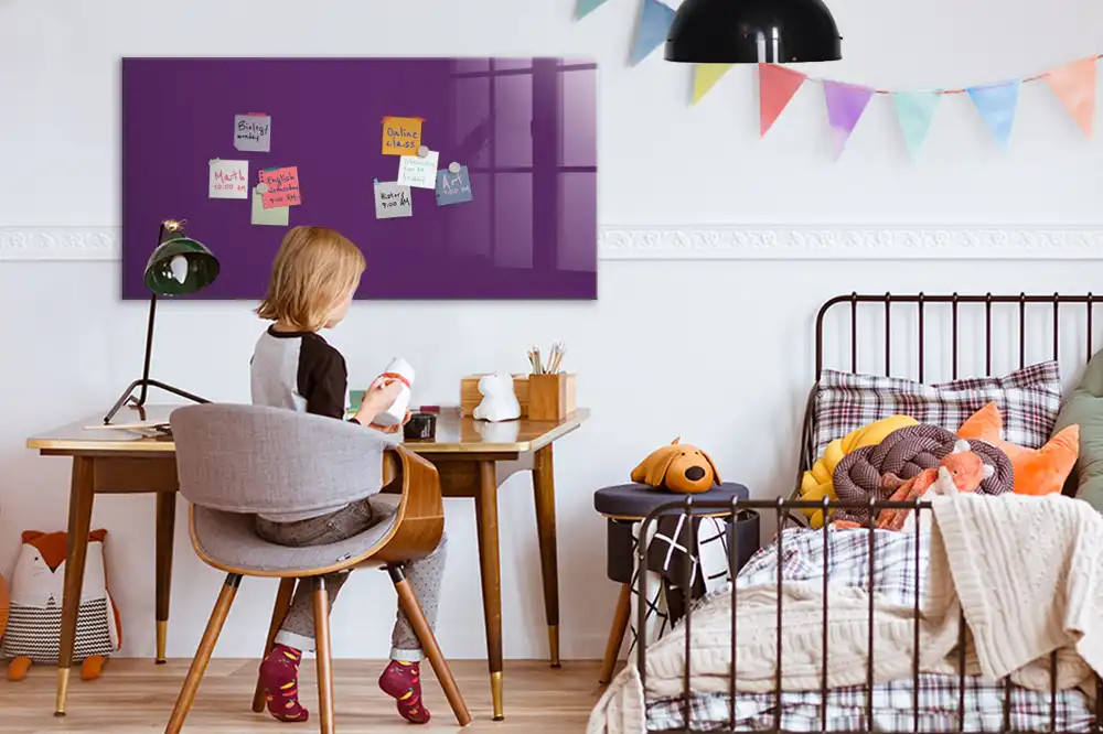 Tableau magnétique à dessiner violet