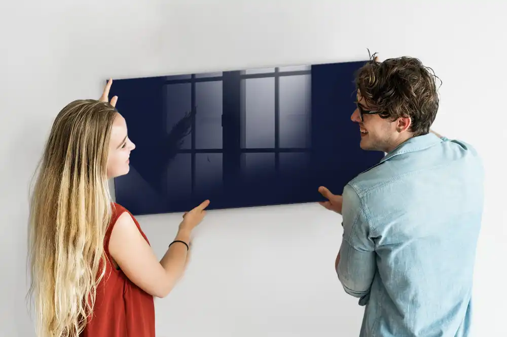 Tableau magnétique avec feutre bleu marine foncé
