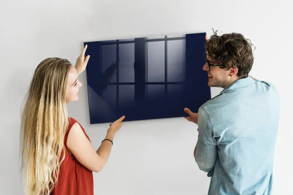 Tableau magnétique avec feutre bleu marine foncé