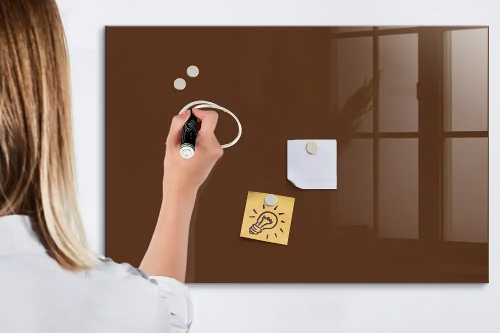 Tableau magnétique pour dessin de couleur brune