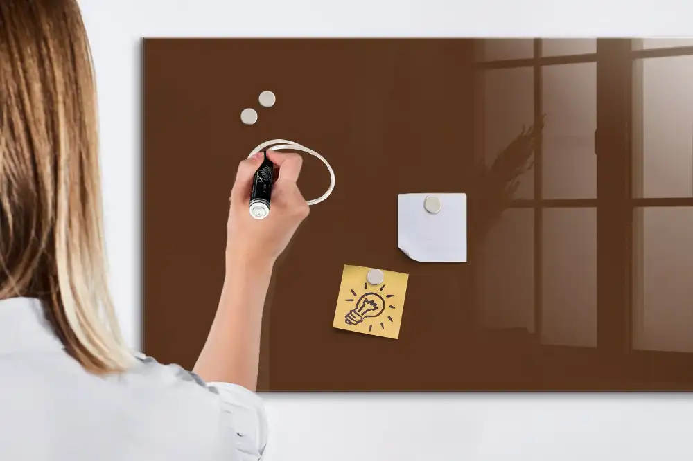 Tableau magnétique pour dessin de couleur brune