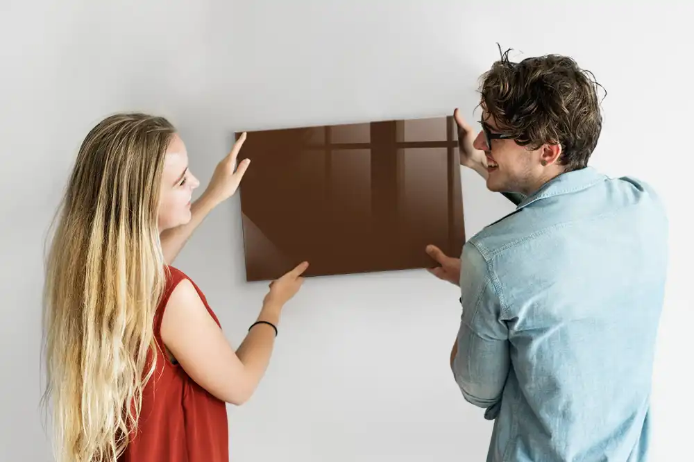 Tableau magnétique pour dessin de couleur brune