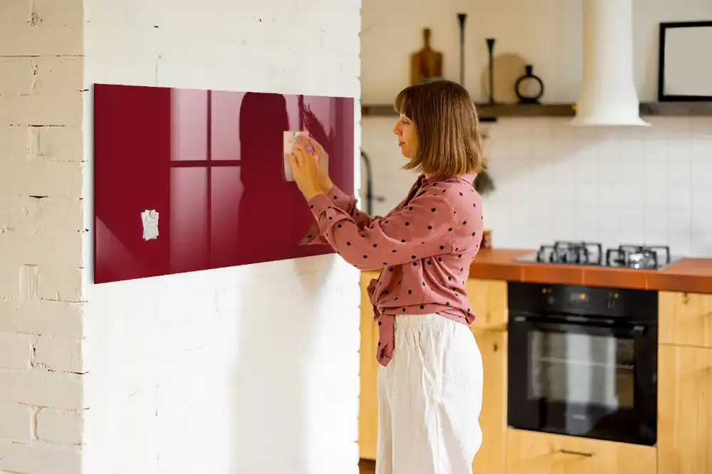 Tableau magnétique avec feutre bordeaux
