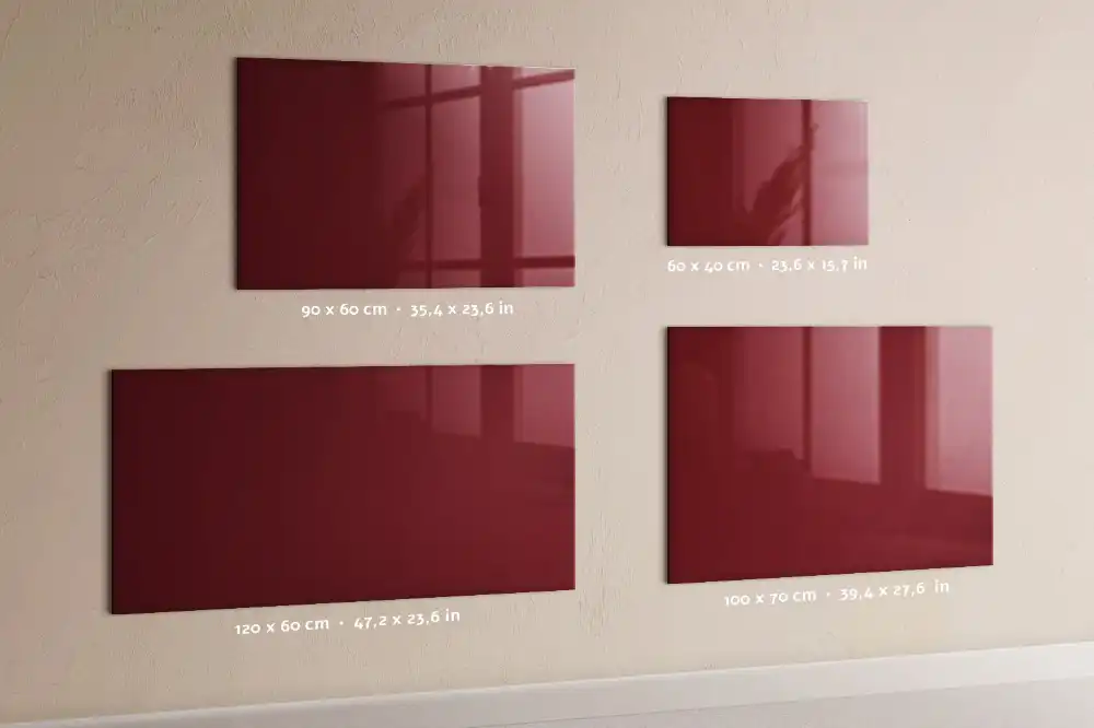 Tableau magnétique avec feutre bordeaux