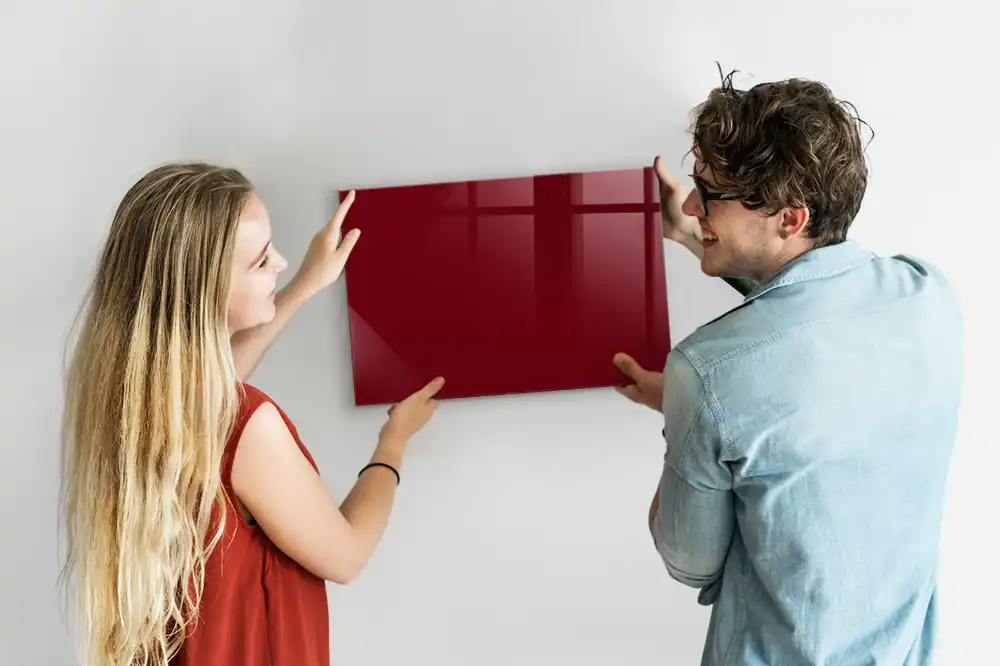Tableau magnétique avec feutre bordeaux